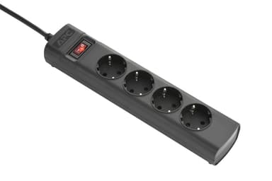APC PZ42I-GR, Basis, Horisontal/vertikal, Sort, 4 AC stikkontakt(er), Type F, C1