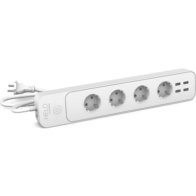 Strong HELO Wi-Fi Branch-stik 4 x 230V + 4 x USB