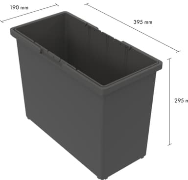 Epoq skraldespand (mørkegrå)