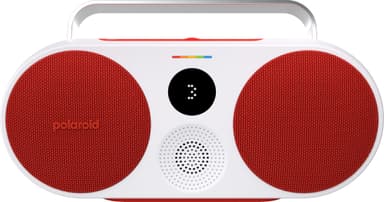 Polaroid Music P3 trådløs, transportabel højttaler (rød/hvid)