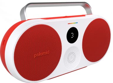 Polaroid Music P3 trådløs, transportabel højttaler (rød/hvid)