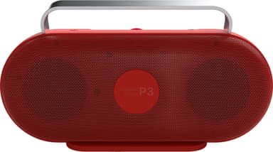 Polaroid Music P3 trådløs, transportabel højttaler (rød/hvid)