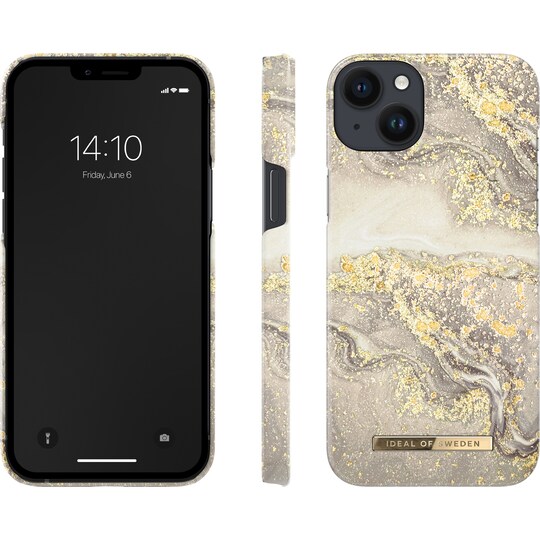 IDEAL OF SWEDEN iPhone 14 Plus cover (spark greige marble)