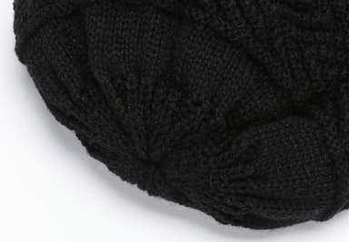 Strikket Vinter Balaclava Hat Sort