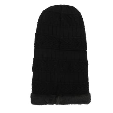 Strikket Vinter Balaclava Hat Sort