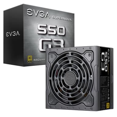 EVGA SuperNOVA 550 G3 Enhed Til Str mforsyning 550 W 24 pin ATX Sort 