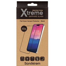 Sandstrøm skærmbeskytter af buet glas til iPhone 14 Pro Max