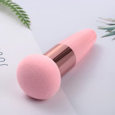Foundation Sponge Puff Svampehoved Tør og våd Makeup Puff Svamp 3 Pack Lyserød