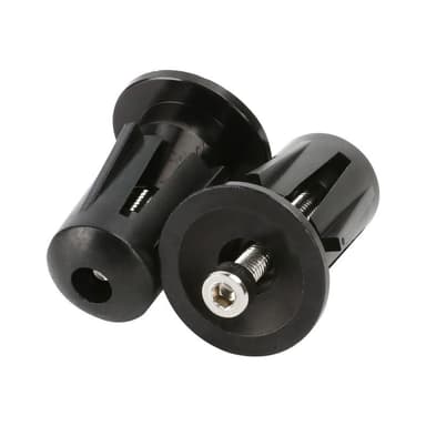 Endepropper til cykelstyr 1-par Sort
