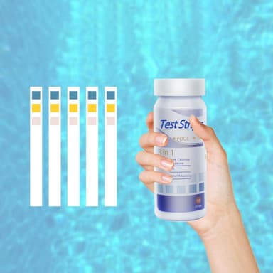 Teststrimler til poolvand/swimmingpool hvid
