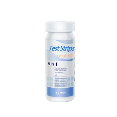 6 i 1 pool teststrimler 50-pak MultiColor