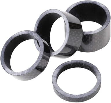 Headset Spacer Cykel Forstamme Gaffelskive til 28,6 mm Cykel 4 Pakke Sort