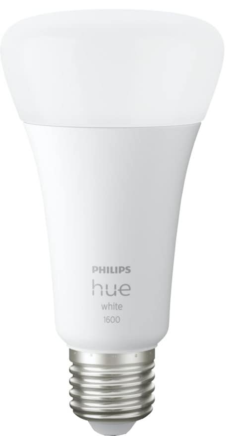 Se Philips Hue E27 LED-pre, 1600 lm, White, Zigbee + Bluetooth hos Elgiganten