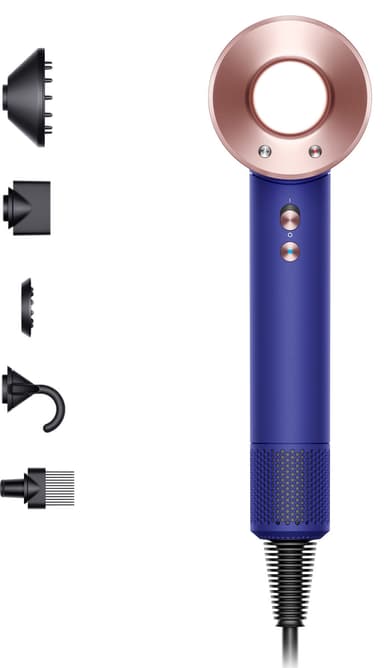 Dyson Supersonic Edition hårtørrer blue/Rosé) | Elgiganten