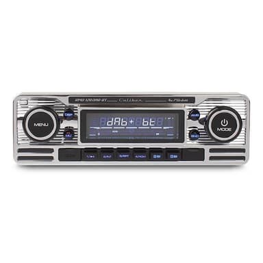 Caliber Retro Radio m. DAB +, Bluetooth og USB, (Sølv)