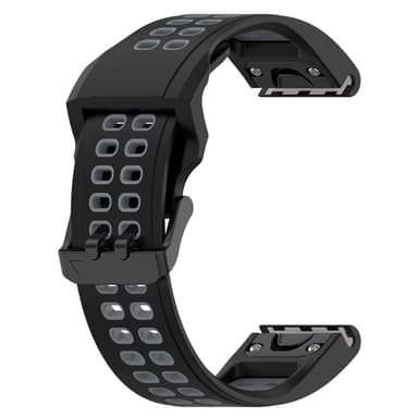 Ur armbånd Sort 22 mm Garmin Fenix 7/7 Solar/6 GPS/6 Sapphire GPS/Forerunner 955/COROS VERTIX