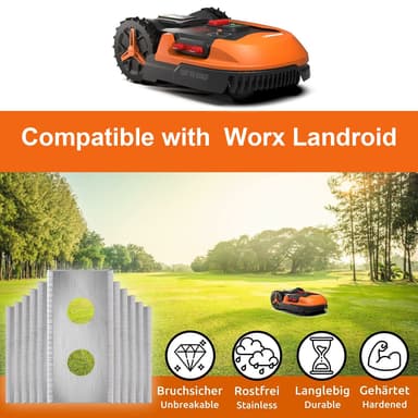 Robotplæneklipperknive med skruer 18-pak Sølv Worx Mower