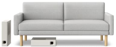 Sony kompakt soundbar HT-MT301 - cremet hvid