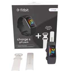 Fitbit Charge 5 sportsurspakke (sort/hvidt)