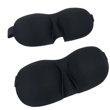 Smal 3D-sovmask 2-pack Sort