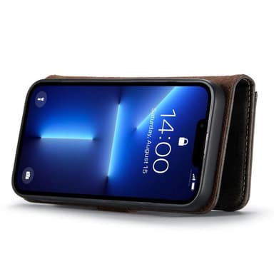 DG MING iPhone 14 Pro 2-i-1 Magnet Pungetui - Grå