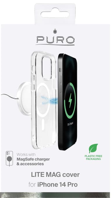 Puro LITE MagSafe iPhone 14 Pro cover (klar)