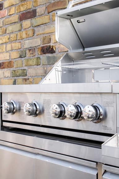 Myoutdoorkitchen - Inox Range - Fritstående gasgrill med 4 gasblus og infrarød brænder