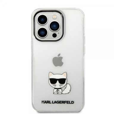 Karl Lagerfeld iPhone 14 Pro Max Cover Printed Choupette Transparent