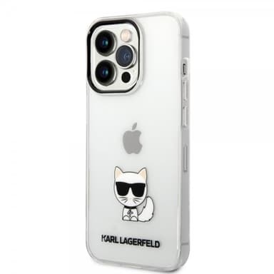 Karl Lagerfeld iPhone 14 Pro Max Cover Printed Choupette Transparent