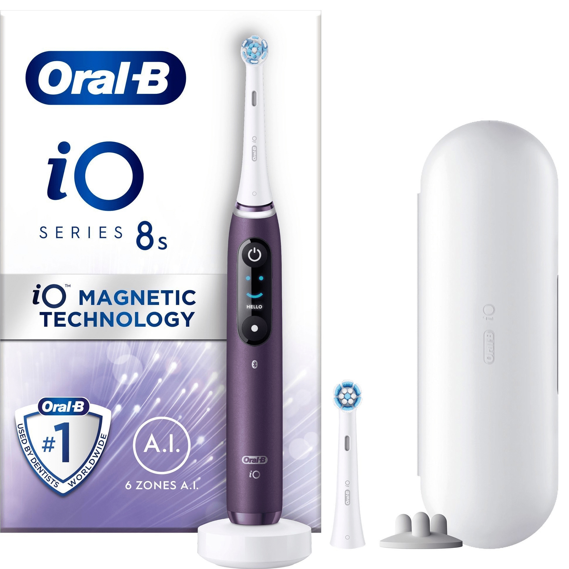 Oral-B iO 8s elektrisk tandbørste 408826 (violet) thumbnail