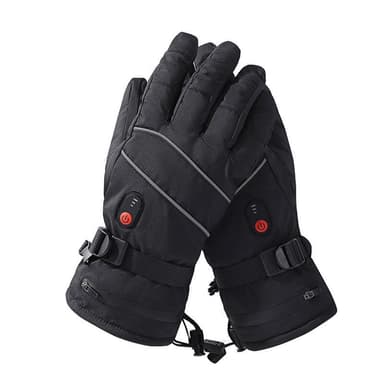 Genopladelige opvarmede handsker Sort L