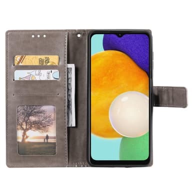 SKALO Samsung A04s 4G Mandala Flip Cover - Grå