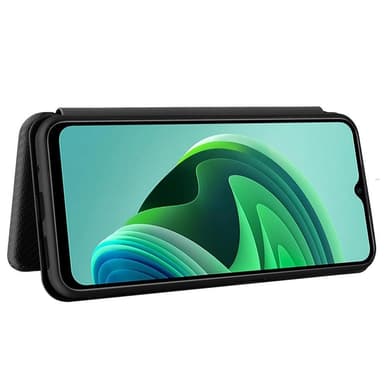 SKALO Xiaomi Redmi 10 5G Carbon Fiber Pungetui - Sort