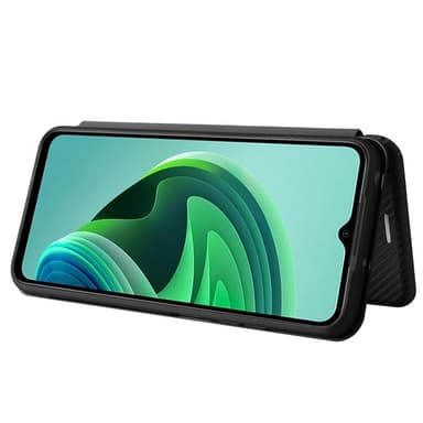 SKALO Xiaomi Redmi 10 5G Carbon Fiber Pungetui - Sort