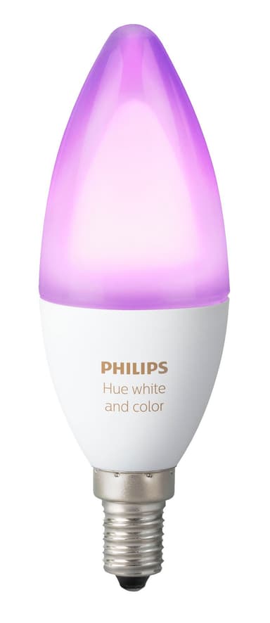 Philips Hue White and color ambiance pære 6.5W B39 E14