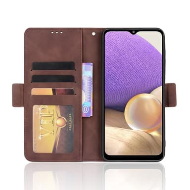 SKALO Samsung A04s 4G 6-RUM Pungetaske - Brun