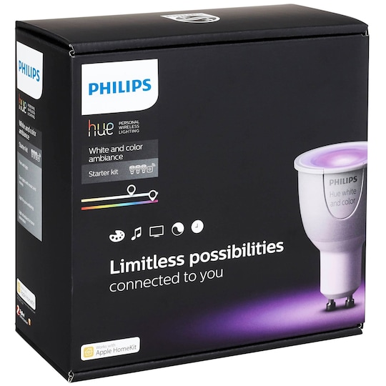 Philips White and color ambiance startsæt (6.5W G10)