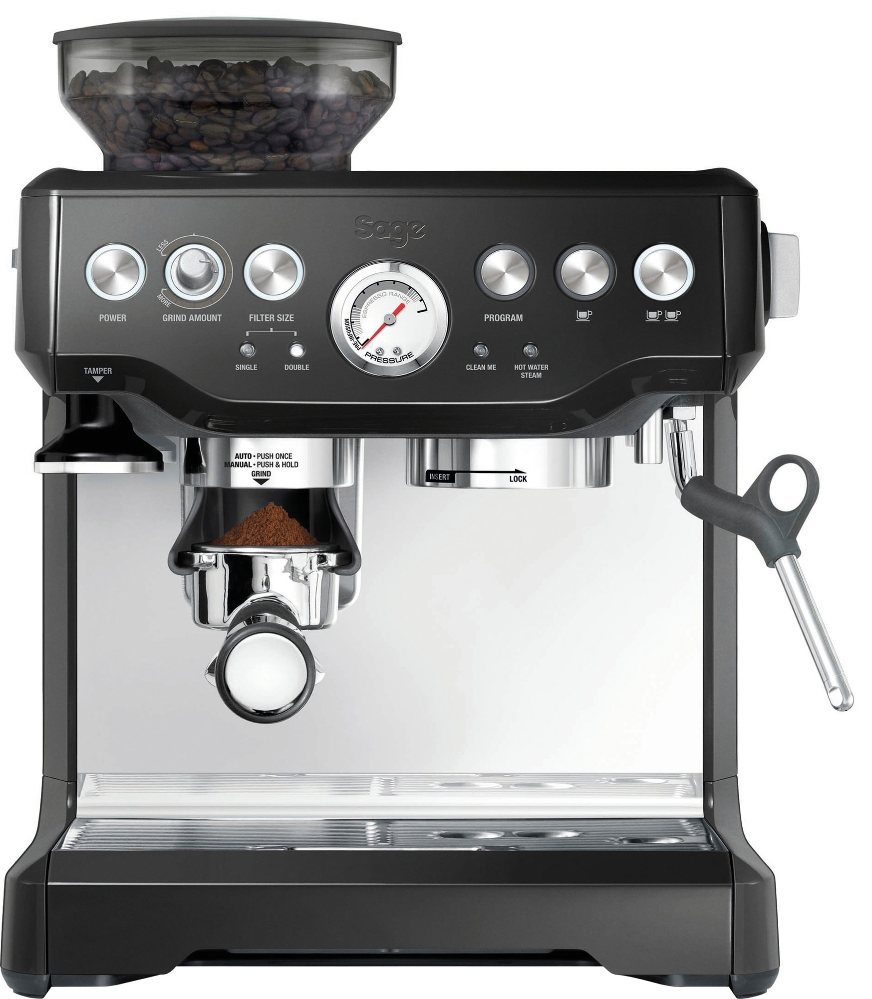 Sage Barista Express espressomaskine (blank sort) thumbnail