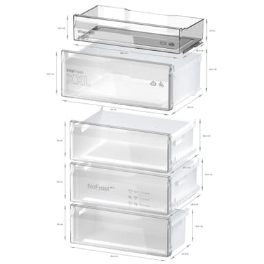 Bosch Køl/frys kombination KGN49VXCT (Black inox-antifingerprint)