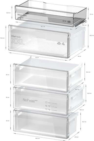 Bosch Køl/frys kombination KGN49VXCT (Black inox-antifingerprint)