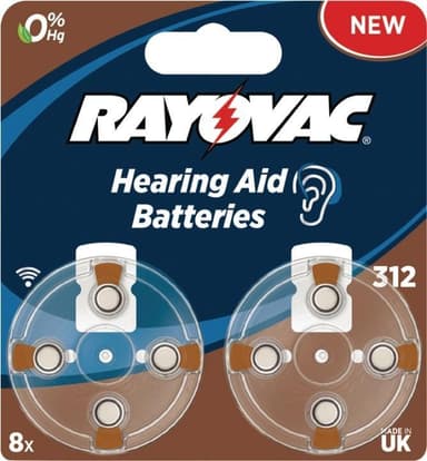 Rayovac Zink-Air Batteri Pr41 1.4 V 8-Bobler