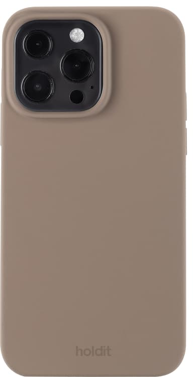 Holdit Silicone iPhone 14 Pro cover (brun)VT