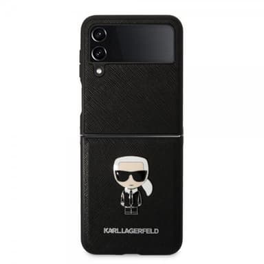 Karl Lagerfeld Samsung Galaxy Z Flip 4 Cover Saffiano Iconic Karl Sort