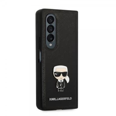 Karl Lagerfeld Samsung Galaxy Z Fold 4 Cover Saffiano Iconic Karl Sort