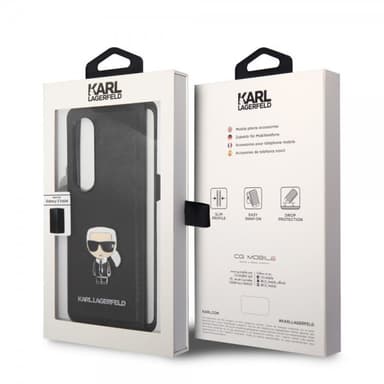 Karl Lagerfeld Samsung Galaxy Z Fold 4 Cover Saffiano Iconic Karl Sort