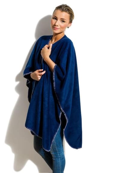 Nightingale Fleece Poncho, Mörkgrå