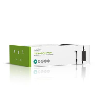 CCTV-strømadapter | 12 V DC | 5000 mA | 5,5 x 2,1 DC-stik