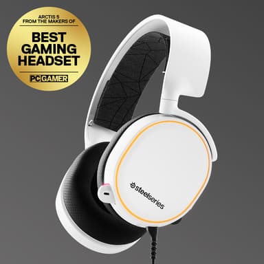 SteelSeries Arctis 5 2019 edition gaming headset - hvid