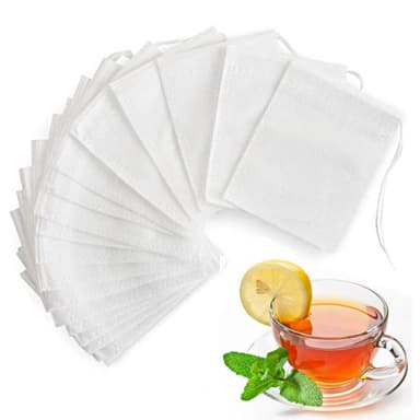 undskyldning svejsning Mose Tefilterposer med snøre Non-woven stof Hvid 100-Pak 7x9 cm | Elgiganten