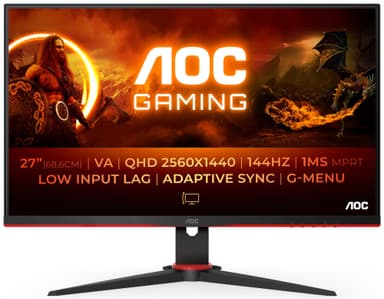 AOC Q27G2E/BK 27" gaming skærm